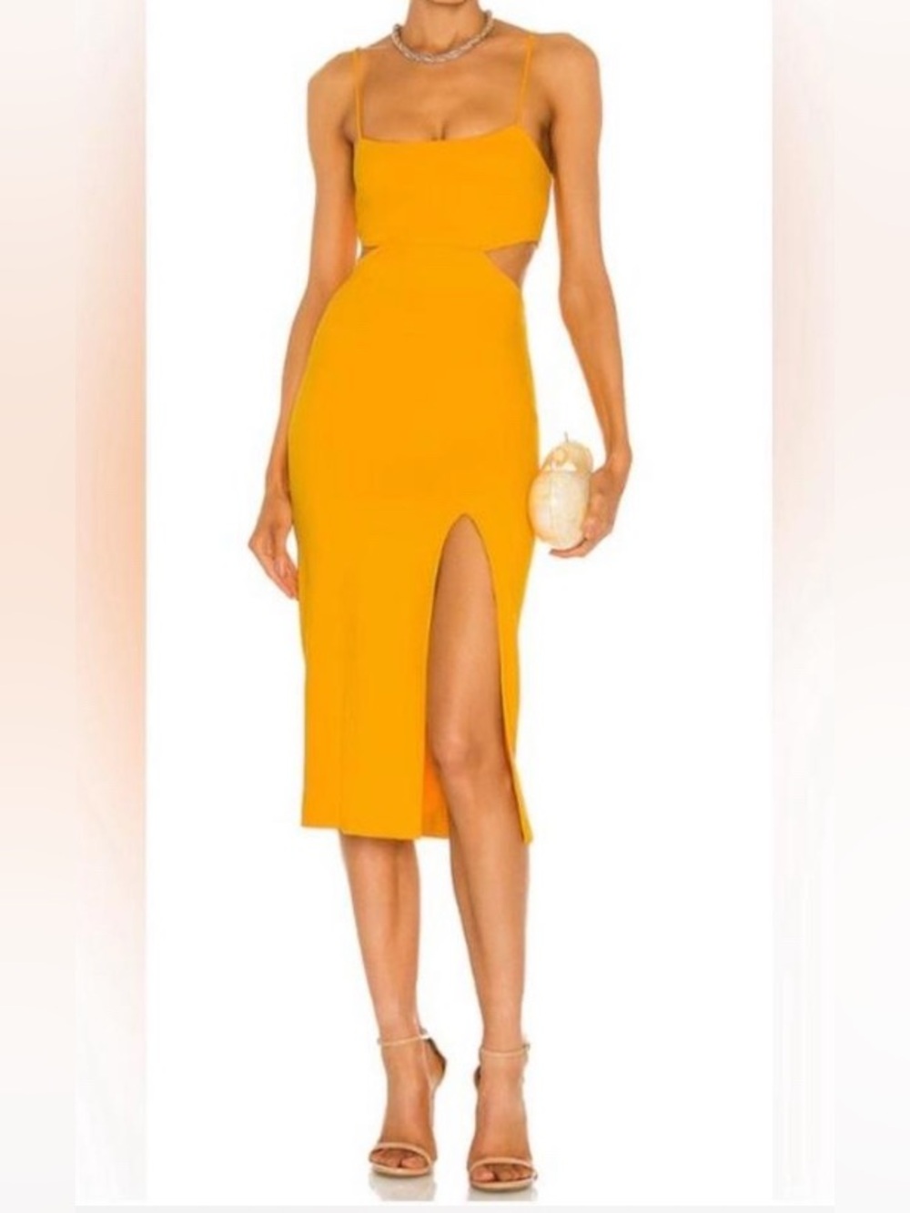 H:ours Hayden Dress in Canary Yellow Size XS